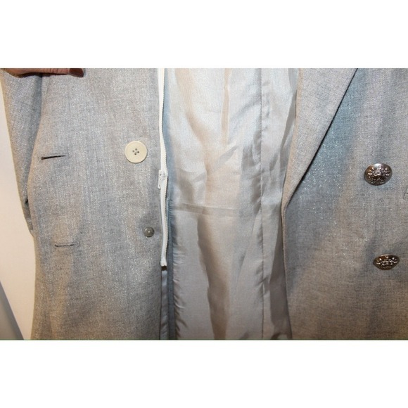VERONICA BEARD Dickey Jacket ORIA Silver Grey‎ Wool Women Blazer Jacket Size 2 - Picture 11 of 14